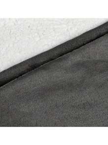 超柔软夏尔巴双面可穿戴连帽毛毯 - 超大长袖羊毛毯连体衣，带口袋的温暖情侣冬季午睡毯，可机洗