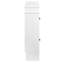 SoBuy Shoe Cabinet With 4 Flaps, Shoe Rack, Shoe Tipper With 8 Storage Compartments, Shoe Chest, Shoe Storage, White, BHT Approx. 105x82x24cm, FSR79-W - 黑與白 - 查看 9