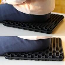 19.7" Gel Seat Cushion, Super Large & Thick Office Chair Cushion For Long Sitting - Back Hip Tailbone Pain Relief Cushion, Egg Seat Cushion Desk Chair Pads For Cars Wheelchair - Fits Up To 350 Lbs-222684 - 黑色SKidsized - 查看 8