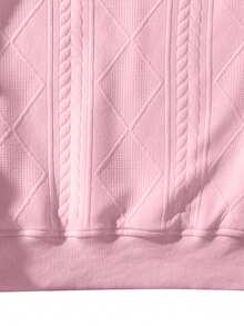 Sudadera con capucha y media cremallera casual para hombre, otoño - Rosa - Ver 7