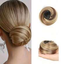 Voluminous Bird's Nest Bun - Elegant High-Temperature Silk Fiber Women's Bun, Messy Elastic Headband Style, Essential Item For Quickly Creating Fashionable Hairstyles
