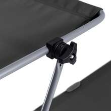 SoBuy Sun Lounger With Sun Canopy And Pillow, Foldable Garden Lounger, Relaxation Chair For Gardens, Courtyards, Beaches, Balconies, Black, Load Capacity Up To 110 Kg, W X H X D Approx. 191 X 19 X 56 Cm OGS48-SCH - 黑色 - 查看 11