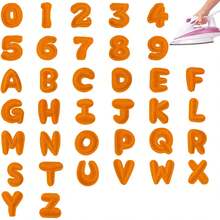 9/26/36/52 Mini Letters Patch, Cute And Mini, Is A High-Quality Auxiliary Material For DIY Decorating Clothing, Can Be Sewn And Ironed, Full Of Creativity, Used For Clothing, Bags, Shoes, Hats Decoration - 彩色 - 查看 21