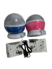 Proiettore rotante a 360° a forma di stelle e luna, proiettore LED blu/rosa rotante, luce da ballo romantica - illumina romanticamente camere da letto, piste da ballo, palchi, feste. Aggiungi scintillio a vacanze, feste, avventure di campeggio estive e feste