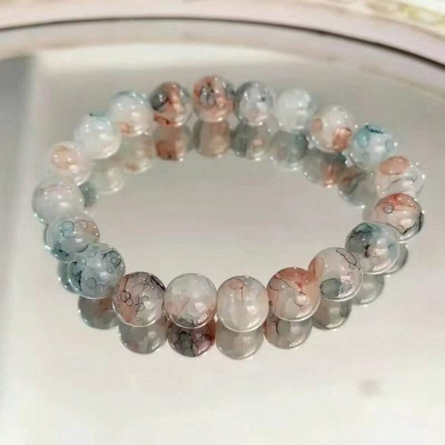 New Chinese Glazed Bracelet Bracelet High-Value Antique Style Female Sweet Student Jewelry