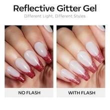 Cat Eye Gel Nail Polish Set, 6 Colors 9D Glassy Cat Eye Glitter Gel Polish Black Red Purple Blue Silver Brown Nail Polish All Seasons With Magnet Soak Off Led DIY Salon Gift-842643 - AA7RubySparks - 查看 7
