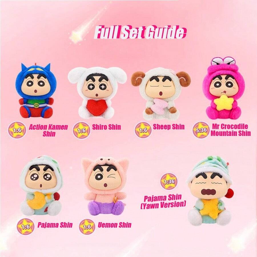 Crayon Shin-Chan Fantasy Series - Premium Vinyl Collectible Figures With Magical Redesigns. Hand-Painted 8cm Figures Crafted From Materials, Perfect For Display Or Daily Inspiration.(Random Delivery 1PC)
