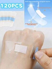120PCS Invisible Band Aids, Breathable Bandages, Hemostatic Stickers - Used For Emergency Treatment Of Injuries For Emergency Kit Bag - Style-2 - View 3