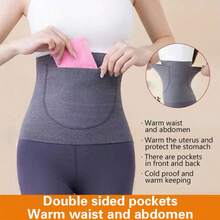 Self-Heating High Quality With Pockets Warm Waistband Elasticity Waist Support Belt Lower Back Lumbar Back Brace - Multicolor - View 11