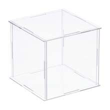 Clear Display Case, Acrylic Box Assemble Dustproof Box Showcase For Collectibles, Crafts - Clear 3.9x3.9x3.9inch - View 1
