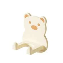 1/3pcs Bear Shaped Hair Dryer Holder Wall Mount, No Drill Bathroom Hair Dryer Rack - Multicolor - View 12