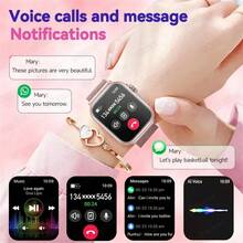 2026新款女士奢华智能手表Ultra 2，配备1000mAh大容量电池，1.85英寸全触控彩色AMOLED屏幕，支持无线通话、语音助手、音乐控制、睡眠监测、健身追踪（含100多种运动模式），是一款女士健康智能手表，兼容iOS和安卓系统，是理想的圣诞礼物之选。 - 彩色 - 查看 7