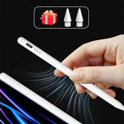 Easypie Selection 1 支铝合金触控笔，带 2 个笔尖，兼容 Apple iPad，兼容 iPad Pro Air Mini，第二代触控笔兼容 iPad 2018-2022