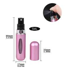 1pc/3pcs/5pcs Mini Travel Perfume Bottles Perfume Bottle 5ml Portable Refillable Perfume Spray Bottle For Travel Size,Pocket Perfume Dispenser- Compact And Convenient, Back To School