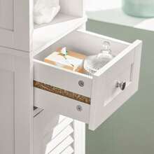 SoBuy Tall Cabinet FRG236-WN - White - View 10