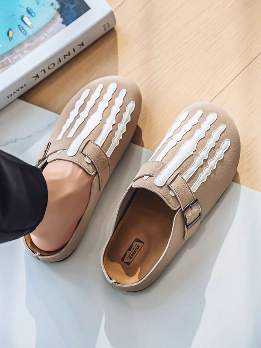 Sandalias casuales, cómodas y de moda para hombre, para playa, exteriores, verano - Albaricoque - Ver 1