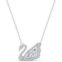 SWAROVSKI SWAN 125th Anniversary Pulsing Swan Necklace, Collarbones Chain Necklace, Mother's Day, Christmas, Girlfriend, Birthday Gift, Fashion Necklace For Women - Silver - View 1