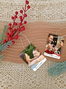 1 Peça Aromatizante Personalizado para Carro Dia dos Pais Cartões de Feltro Perfumados Penduráveis. Aromatizante Retangular Personalizado com Foto e Texto, Aromatizante Personalizado com Foto e Texto para Pendurar no Carro, Guarda-Roupa, Banheiro e Enfeites.