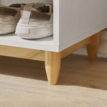 SoBuy Shoe Storage Cabinet, Shoe Storage Bench, Shoe Bench FSR128-SCH - White - View 11