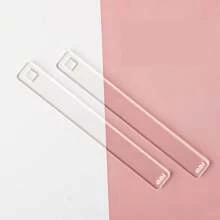 1pc/2pcs 2/3/4/5/6mm Transparent Acrylic Solid Rolling Pin Clay Thick Ruler Acrylic Rolling Track Clay Depth Pottery Auxiliary Tool
