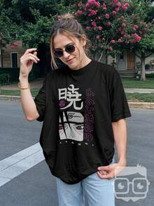 Shirt T-Shirt Itachi Clan Uchiha  Anime Ref 2331 VEST NERD - 黑色 - 查看 5