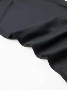 男士高弹力健身休闲日常针织面料长裤，黑色，纯色设计，柔软透气面料，宽松版型，户外休闲服饰，活力生活方式，带拉链口袋的运动裤 - 适合跑步、健身、篮球训练，春、夏、秋季休闲穿着，纯色设计 | 面料质感顺滑 - 黑色 - 查看 7