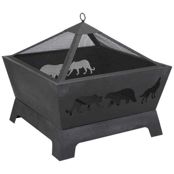 Barrone Fire Pit Outdoor Patio Garden Backyard Stove Firepit Brazier Fireplace