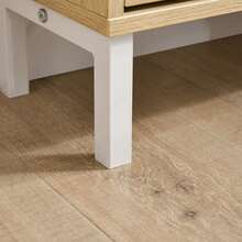 SoBuy 4 Flip-Drawers Shoe Cabinet Shoe Rack Shoe Storage Cupboard Organizer Unit Light Orange W100 X D19 X H90cm FSR100-RS - Brown - View 9