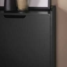 SoBuy 2 Flip-Drawers Shoe Cabinet Shoe Rack Shoe Storage Cupboard Organizer Unit Grey W50 X D19 X H90cm FSR151-HG - Black - View 5