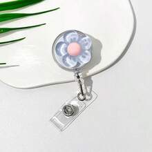 1/2/7 chiếc Giá đỡ huy hiệu hoa 5 cánh có thể thu vào, Kẹp thẻ ID hình hoa nhựa dễ thương có thể mở rộng, Giá đỡ thẻ y tá, Dây đeo cho bác sĩ, y tá, sinh viên, bé gái, Cuộn dây đeo huy hiệu ID công việc - Nhiều màu - Xem 16
