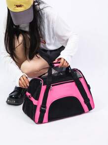 Expandable Breathable Cat Carrier Tote Bag, Portable Pet Backpack Airline Approved Pet Carrier