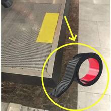 1pc 90cm/35.43in Adjustable And Cuttable Threshold Ramp For Doorway, Electric Wheelchair Ramp, Durable Ramp, Self-Adhesive Anti-Slip Stair Strips, Suitable For Doorway, Curb, Sweeper, Electric Scooter, Bathroom