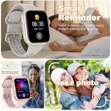 2026新款女士奢华智能手表Ultra 2，配备1000mAh大容量电池，1.85英寸全触控彩色AMOLED屏幕，支持无线通话、语音助手、音乐控制、睡眠监测、健身追踪（含100多种运动模式），是一款女士健康智能手表，兼容iOS和安卓系统，是理想的圣诞礼物之选。 - 彩色 - 查看 9