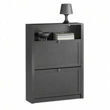 SoBuy Shoe Cabinet FSR87-BR - Black - View 1