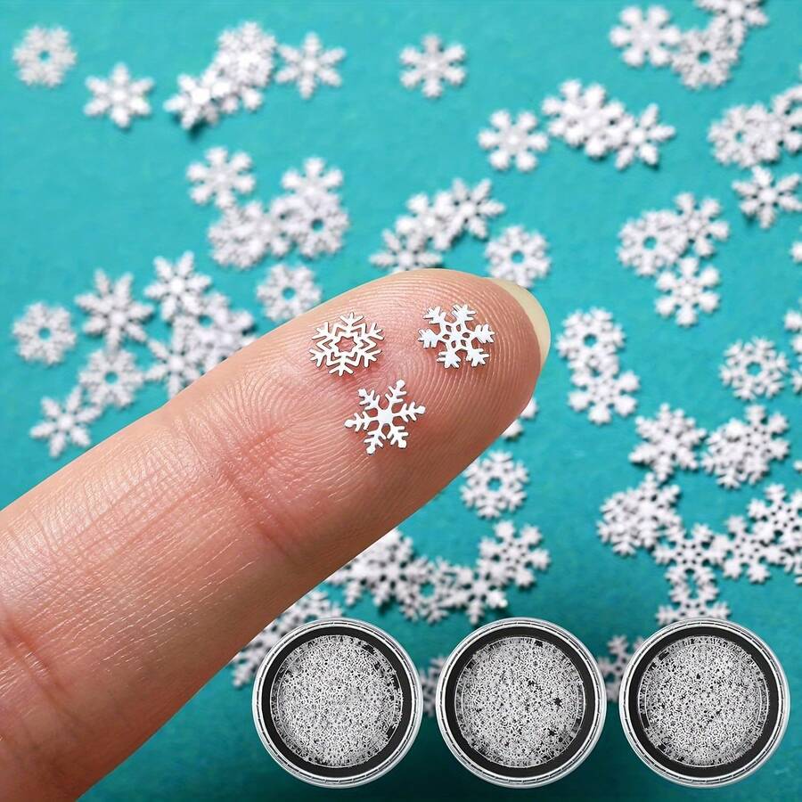 150 pezzi Mini fiocchi di neve in metallo, ciondoli e decorazioni natalizie bianche ottagonali da 0,51 cm, decorazioni per unghie fai-da-te, abbellimenti per scrapbooking, progetti artigianali per le vacanze, decorazioni per feste a tema, materiali per artigianato invernale, Natale, stagione festiva - Ciondoli fiocchi di neve in blocco per decorazioni per la casa, confezioni regalo, decorazioni per l'albero, matrimoni, aule, feste in ufficio, lavoretti per bambini, piccole decorazioni a forma di fiocco di neve, forniture per artigianato in metallo, accessori fai-da-te stagionali
