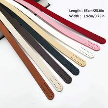 2pcs PU Leather Straps, DIY Woven Crossbody Bag Handles, Suitable For Bags And Cosmetic Bags, Bag Accessories, Can Be Used For Weaving And Customizing Bag Accessories - Multicolor - View 8