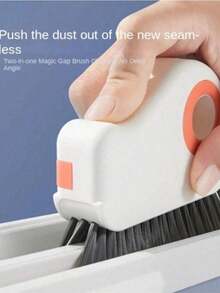 2-in-1 Fensterführungsreinigungsbürste - Abnehmbare Tür- und Fensterbankreiniger, Glaseckenreiniger und Kunststoffspaltenwerkzeug