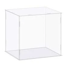 Clear Display Case, Acrylic Box Assemble Dustproof Box Showcase For Collectibles, Crafts - Clear 10x6.3x8.3 Inch - View 1