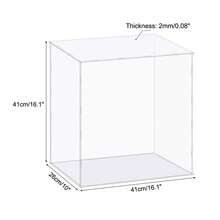Clear Display Case, Acrylic Box Assemble Dustproof Box Showcase For Collectibles, Crafts - Clear 16.1x10x16.1 Inch - View 2