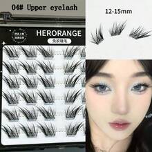 Lông mi giả HERORANGE Butterfly Dream Series liền mạch, keo dán vô hình siêu dính, mi dưới rõ nét, mi trên tự nhiên và trong suốt, mềm mại và nhẹ, không cần keo dán, uốn cong chữ C, phân đoạn, dày và bồng bềnh, nối mi thật, thoải mái khi đeo hàng ngày, khuyên dùng cho người mới bắt đầu, chiều dài 11-16mm Cụm mi, cụm mi, lông mi riêng lẻ, lông mi, lông mi giả - màu đen - Xem 14