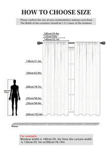 1pc Ombre Sheer Curtain - Semi-Transparent Lightweight Ombre Voile Curtain Panel With Tie Top Design, Filtering Sheer Fabric, Suitable For Bedroom, Living Room, Dining Room And Other Rooms Decor - Multicolor - View 3