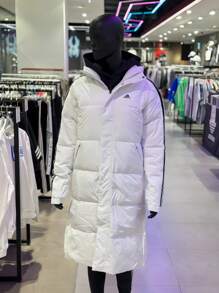 Adidas Men's Winter Hooded Mid-Length Warm Down Jacket