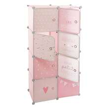 Atmosphera TAQUILLAS DE ALMACENAMIENTO PARA NIÑOS COLOR ROSA| L. 65 x D. 31,5 x H. 125 cm - Multicolor - Ver 4