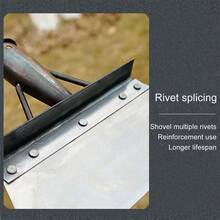 Multifunctional Garden Cleaning Shovel, Stainless Steel Outdoor Garden Shovel 27CM