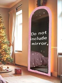 1 Pc Mirror Covers, Plush Floor Mirror Cover, Christmas Decorations, Girl Gift, Suitable For Ultra-Soft Non-Slip Cover Self-Standing Multi-Size Mirror Cover 64"X21" Full-Length Mirror Cover Warm Decoration, Suitable For Living Room Bedroom Cloakroom Full-Length Mirror, TV Cover (Multi-Color) - 彩色 - 查看 6