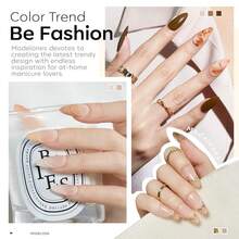 Cat Eye Gel Nail Polish Set, 6 Colors 9D Glassy Cat Eye Glitter Gel Polish Black Red Purple Blue Silver Brown Nail Polish All Seasons With Magnet Soak Off Led DIY Salon Gift-842643 - A1B經典裸體系列 - 查看 3