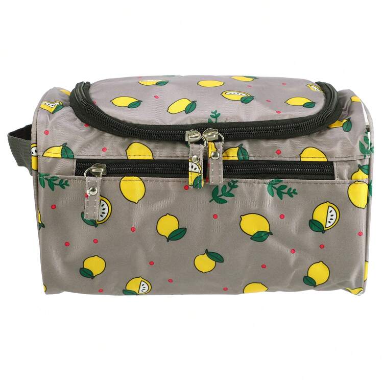 1 Pc Travel Makeup Bag, Travel Toiletry Organizer, Makeup Brush Holder, Makeup Organizer Bag, Toiletry Bag, Waterproof Oxford Cloth - 灰色的 - 查看 7