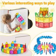 30/50/100pcs Magnetic Building Blocks Toys, Improve Hands-On Ability And Creativity, Educational Puzzle For Teens, Random Colors Suitable For Birthday, Christmas, Halloween Gifts - Multicolor - View 5