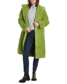 Apparis Mia 2 Hooded Coat - Green - View 2