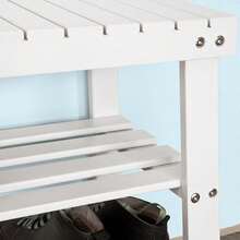 SoBuy Skoställ - Vitt - Visa 5